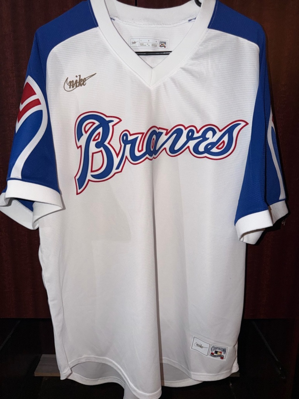 Nike Braves Cooperstown Jersey - Size Large - New